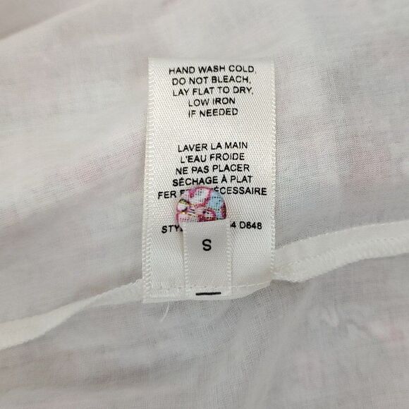 Rebecca Taylor Short Sleeve Eva Smocked Floral Mini Dress - Picture 14 of 14